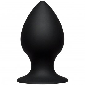 Чёрная анальная пробка Kink Ace Silicone Plug 4" - 10,16 см.