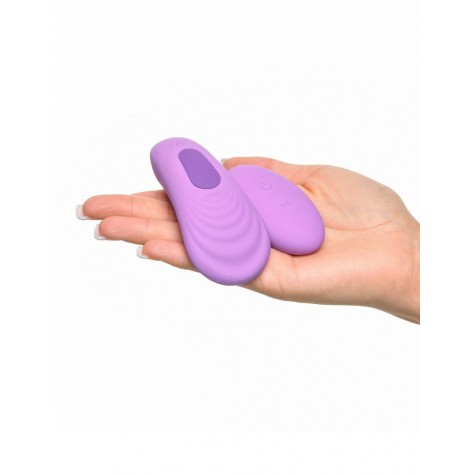 Фиолетовый компактный вибростимулятор Remote Silicone Please-Her