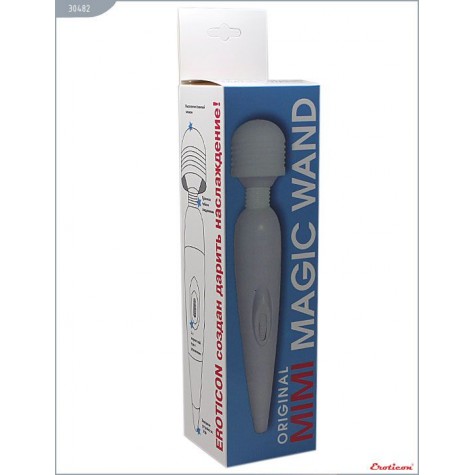 Белый вибромассажёр Mimi Magic Wand - 19,2 см.